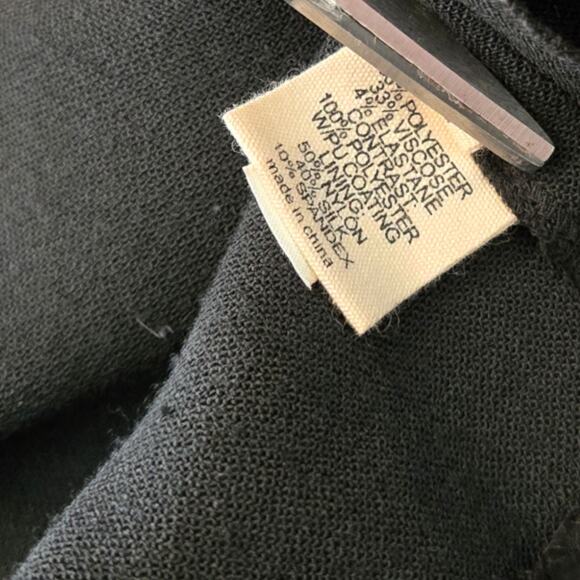 L'agence Black Crew Neck Sheath Midi Dress sz 4 - Picture 7 of 7